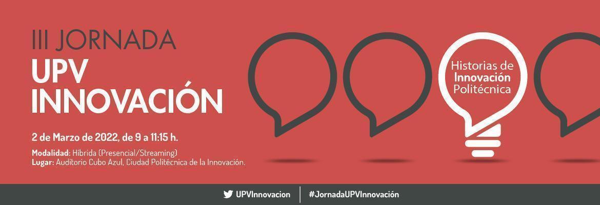 Bajnner web III Jornada UPV Innovación