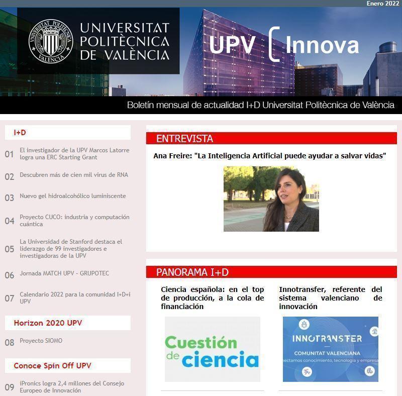 Boletin UPV Innova Enero 2022