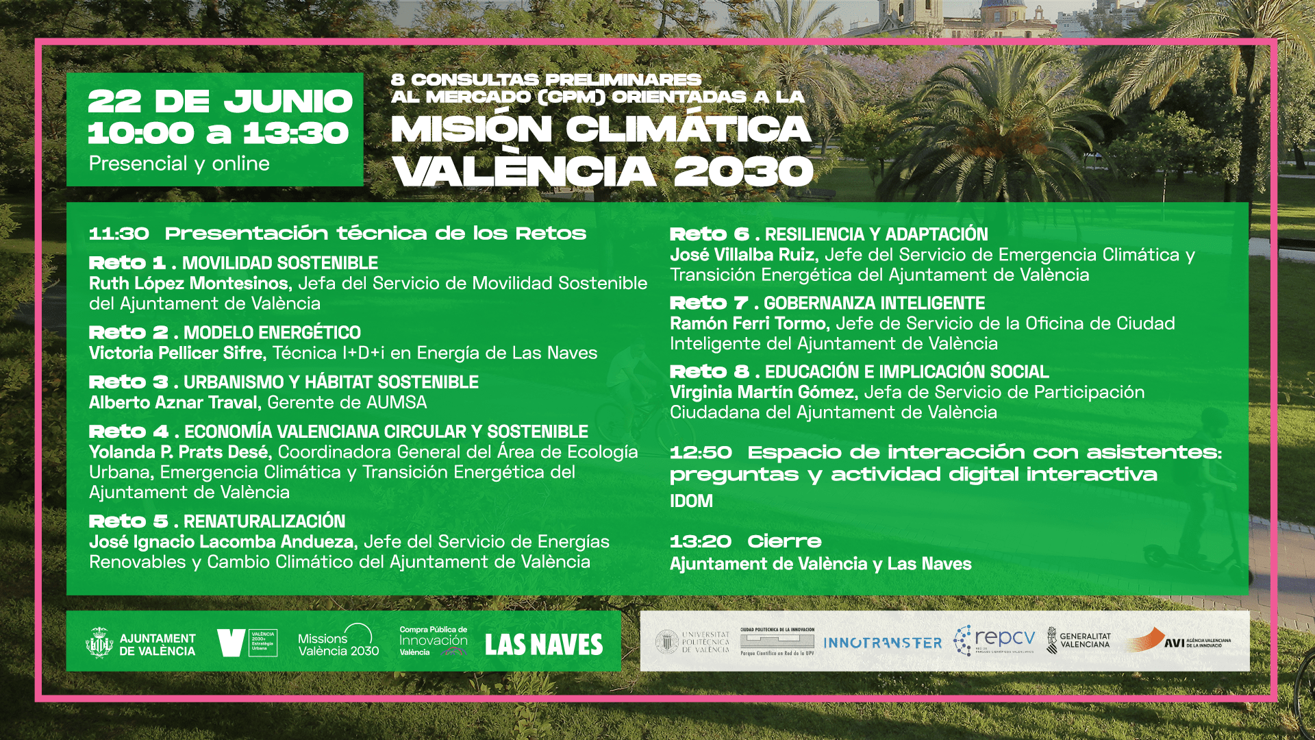 agenda jornada 22 j - lanzamiento 8 retos